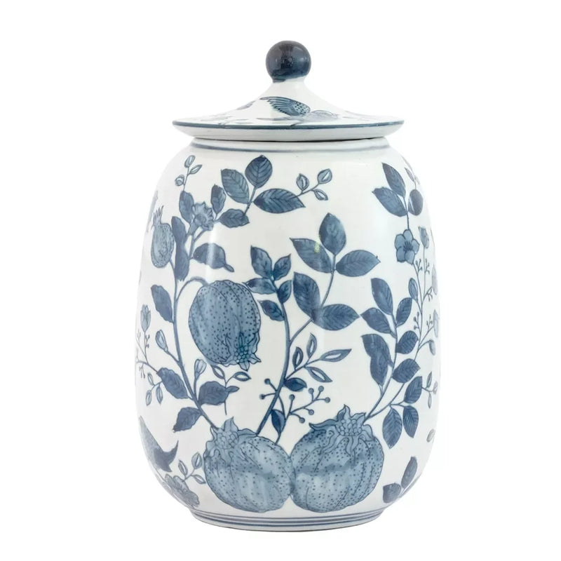 Ginger Jar - Blue & White Pod - Ceramic
