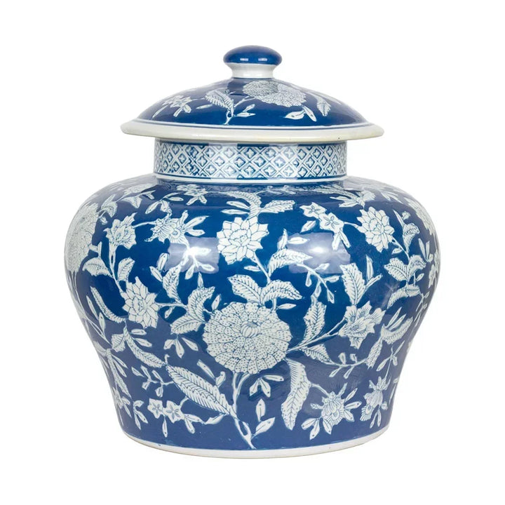 Ginger Jar - Fatty Floral Blue XL - Ceramic