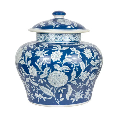 Ginger Jar - Fatty Floral Blue XL - Ceramic