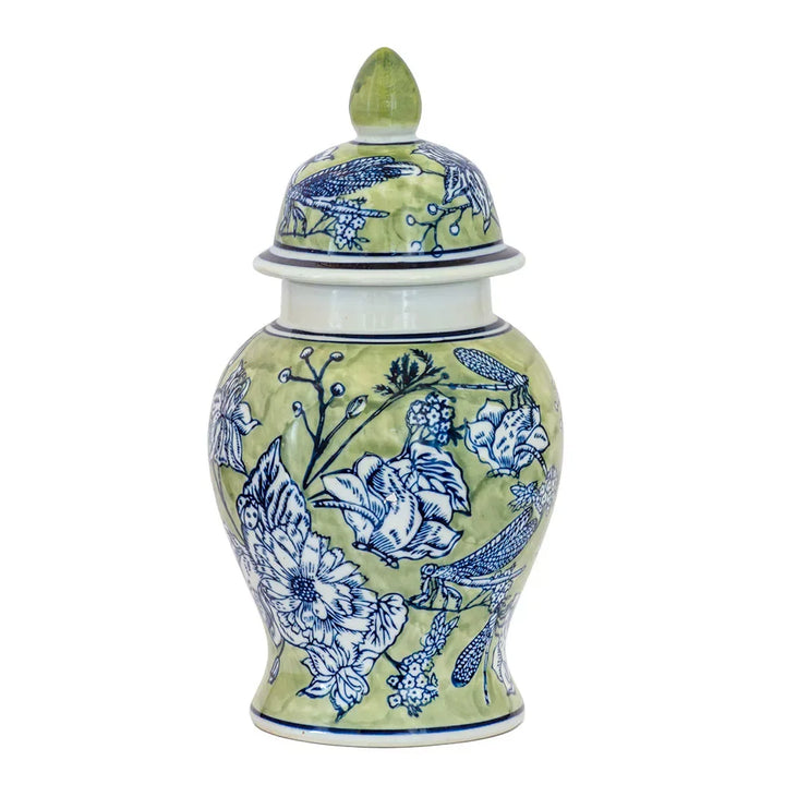 Ginger Jar - Green &amp; Blue 29cm - Ceramic