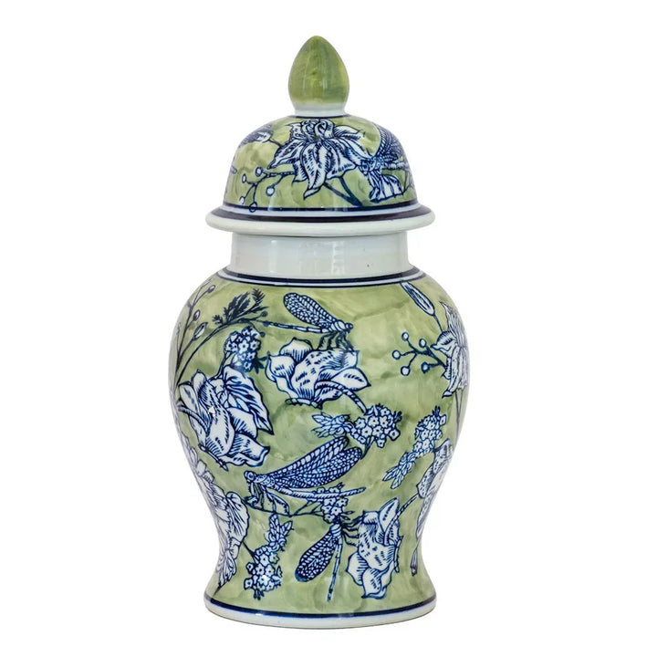 Ginger Jar - Green &amp; Blue 29cm - Ceramic