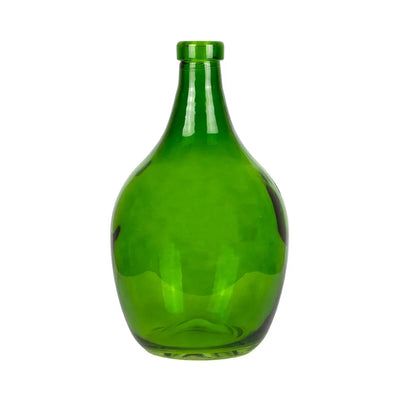 Glass Bottle - Green Belly 28cm - Glass / Crystal