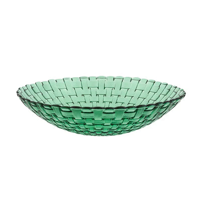 Glass Bowl - Green Weave - Ceramic