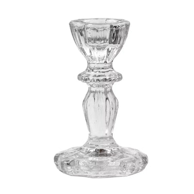 Glass Candlestick - Regal Clear 11cm - Glass / Crystal
