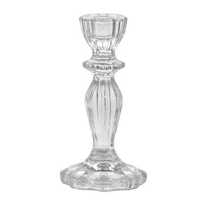 Glass Candlestick - Regal Clear 16cm - Glass / Crystal