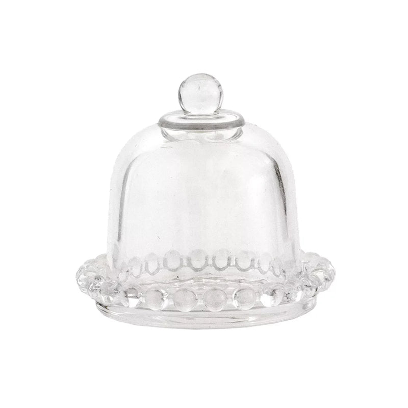 Glass Dome - Mini Butter Beaded - Glass / Crystal