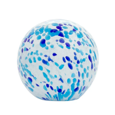 Glass Ornament - Blue Dots 8cm - Glass / Crystal