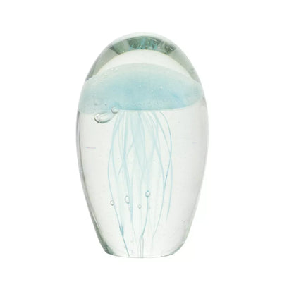 Glass Ornament - Blue Jellyfish - Glass / Crystal