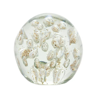 Glass Ornament - Golden Bubbles - Glass / Crystal