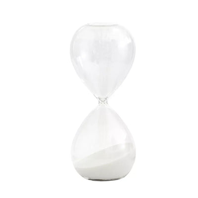 Glass Ornament - Hourglass White - Glass / Crystal