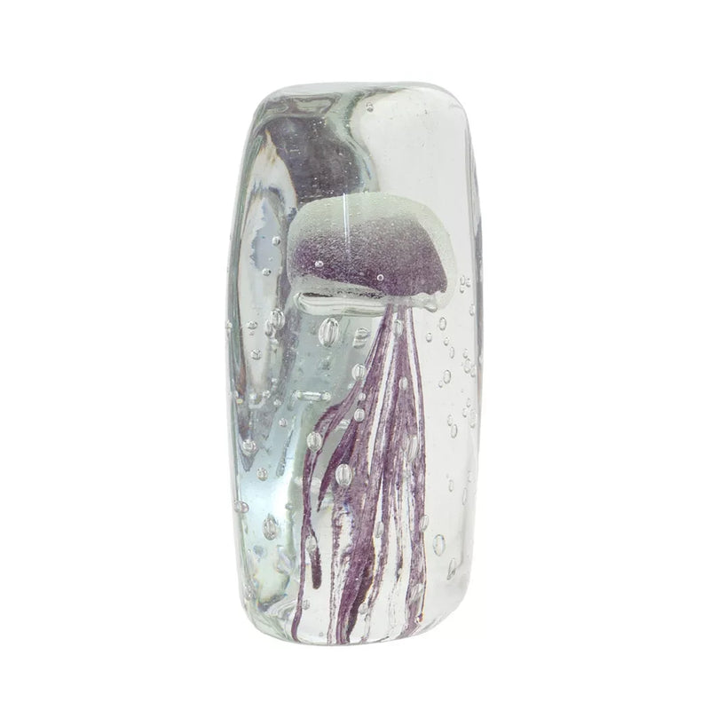 Glass Ornament - Jellyfish Lilac Rectangular - Glass