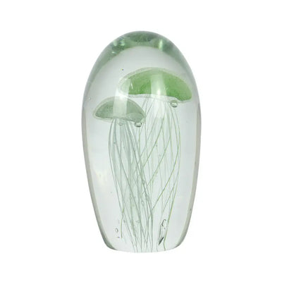 Glass Ornament - Jellyfish Mint Green Duo 16cm - Glass
