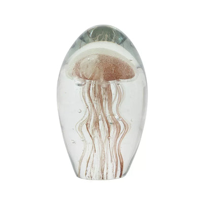 Glass Ornament - Jellyfish Peach 13.5cm - Glass / Crystal