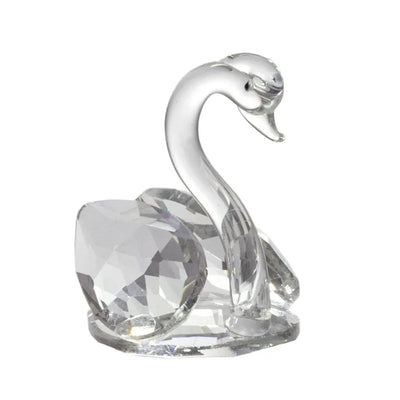 Glass Ornament - Mini Crystal Swan - Glass / Crystal