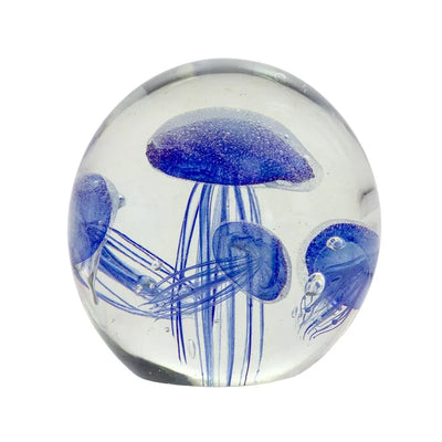 Glass Ornament - Ocean of Jellyfish Blue - Glass / Crystal