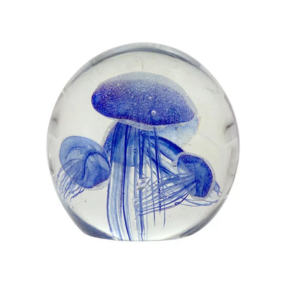 Glass Ornament - Ocean of Jellyfish Blue - Glass / Crystal