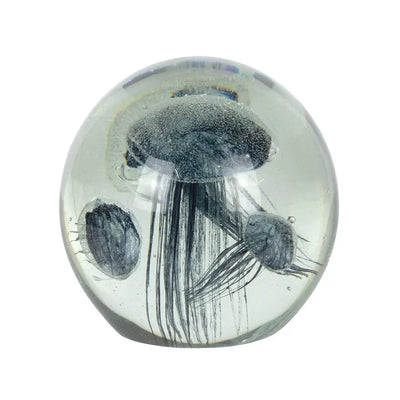 Glass Ornament - Ocean of Jellyfish Charcoal - Glass