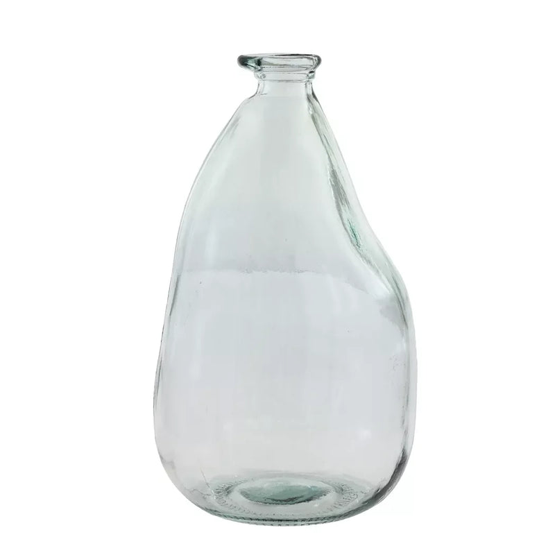 Glass Vase - Clear Large Recycled Material 36cm - Glass /