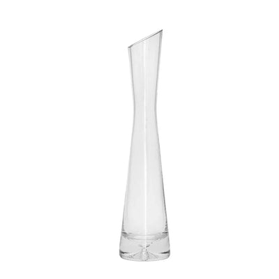 Glass Vase - Posy Vase Thin Slanted 25cm - Glass / Crystal