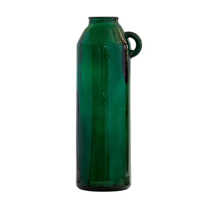 Glass Vase - Recycled Material Emerald 45cm - Glass /