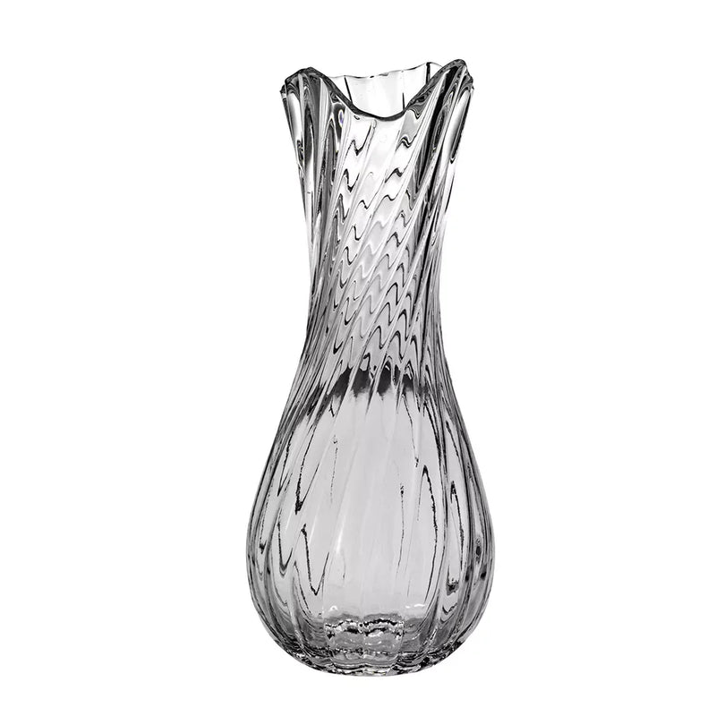 Glass Vase - Swirl 30cm - Glass / Crystal