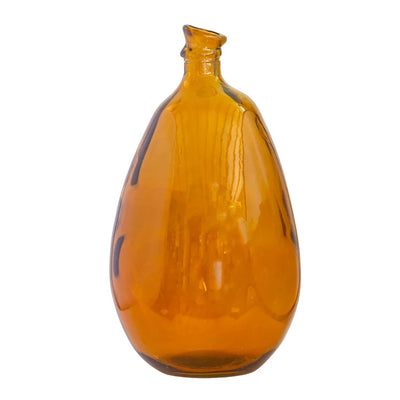 Glass Vase XL - Amber Recycled Material 47cm - Glass /