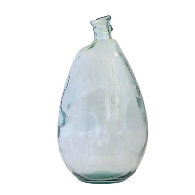 Glass Vase XL - Clear Recycled Material 47cm - Glass /