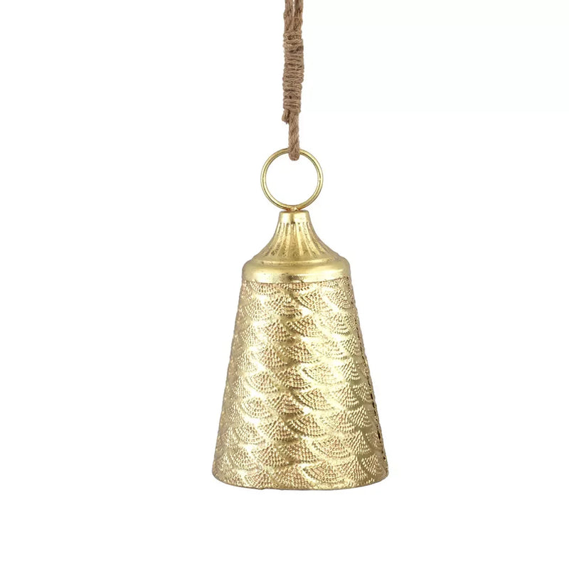 Hanging Bell - Classic Cascading Gold 33cm - Iron