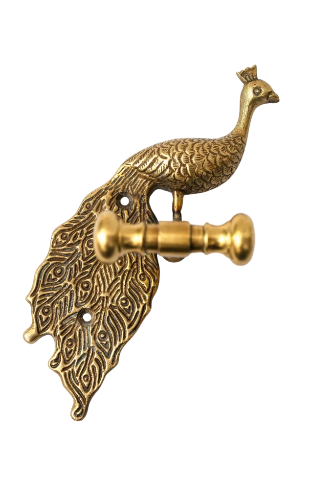 Hook - Brass Peacock - Metal