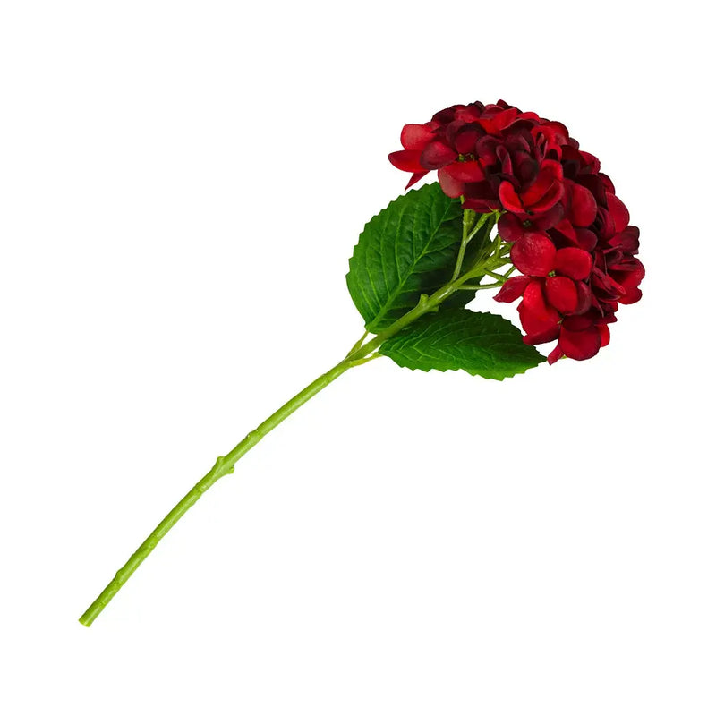 Hydrangea - Deep Red - Greenery