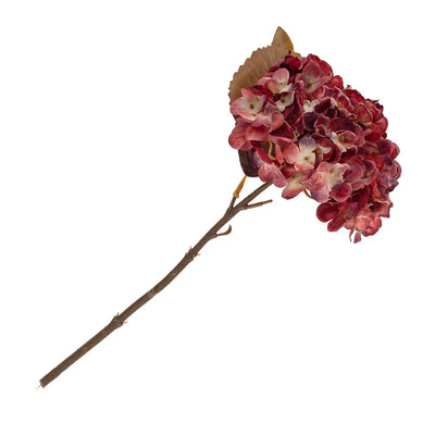 Hydrangea - Vintage Plum Red 34cm - Greenery