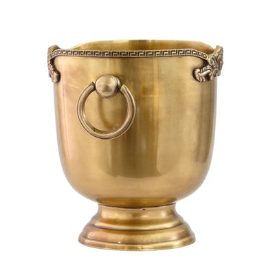 Ice Bucket - Brass Greek - Pewter