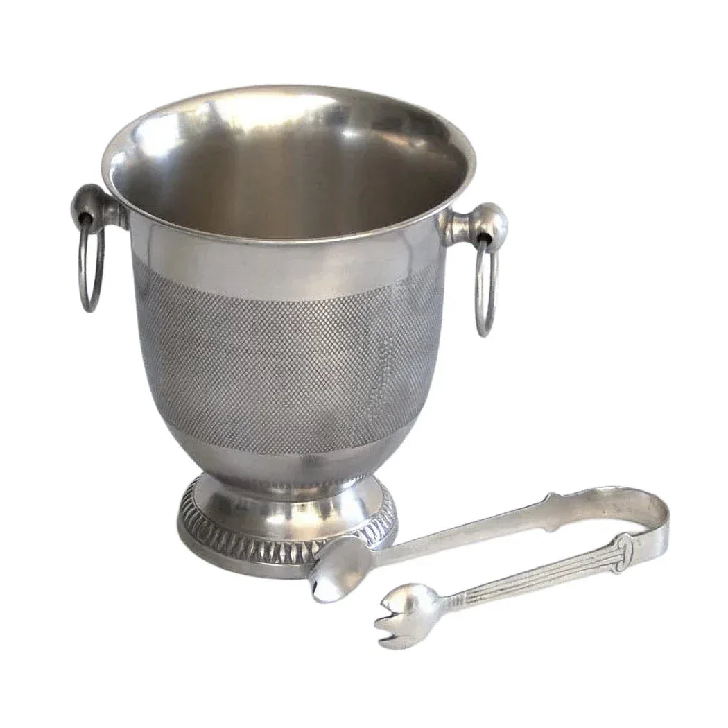 Ice Bucket - Silver Lines - Pewter