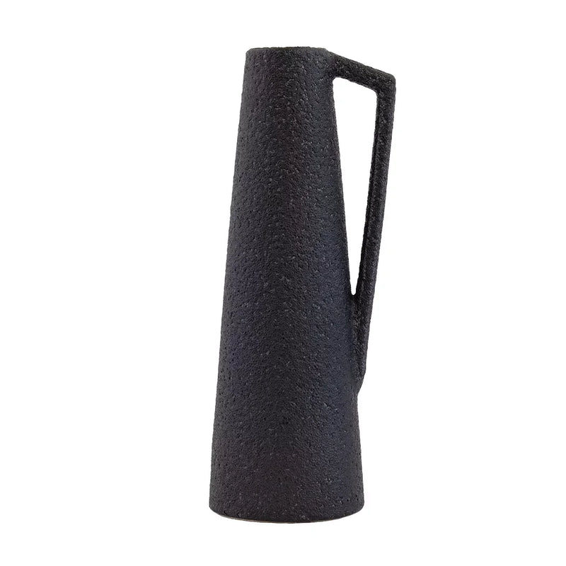 Jug - Ceramic Textured Black 33.5cm - Ceramic