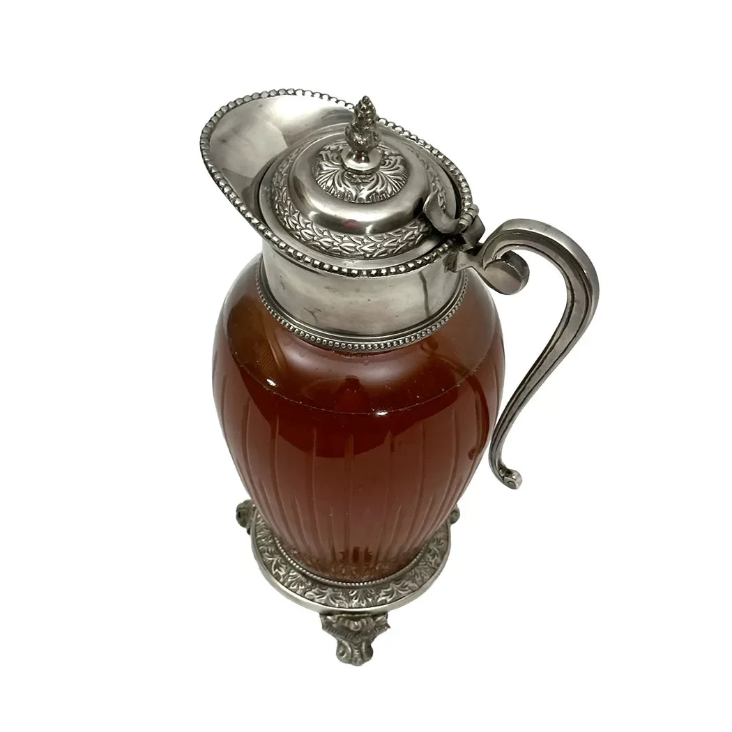Jug - Silver &amp; Glass Rome - Pewter