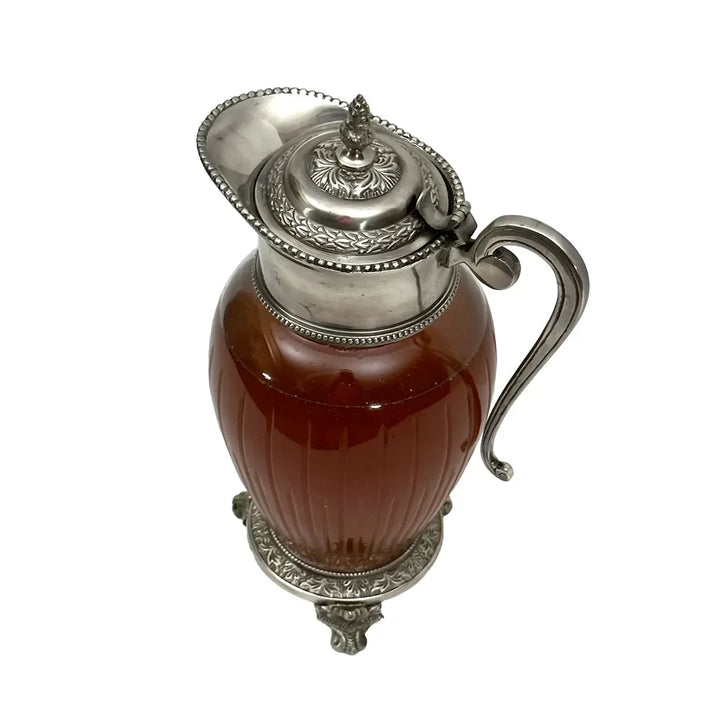 Jug - Silver &amp; Glass Rome - Pewter