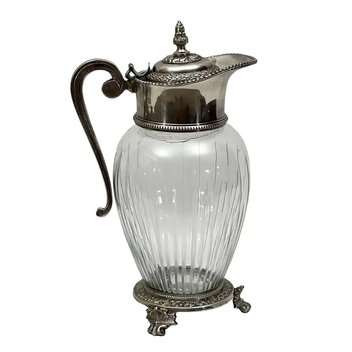Jug - Silver &amp; Glass Rome - Pewter