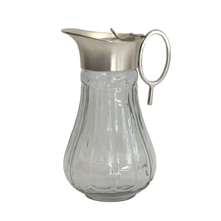 Jug - Silver &amp; Glass Simplicity - Pewter