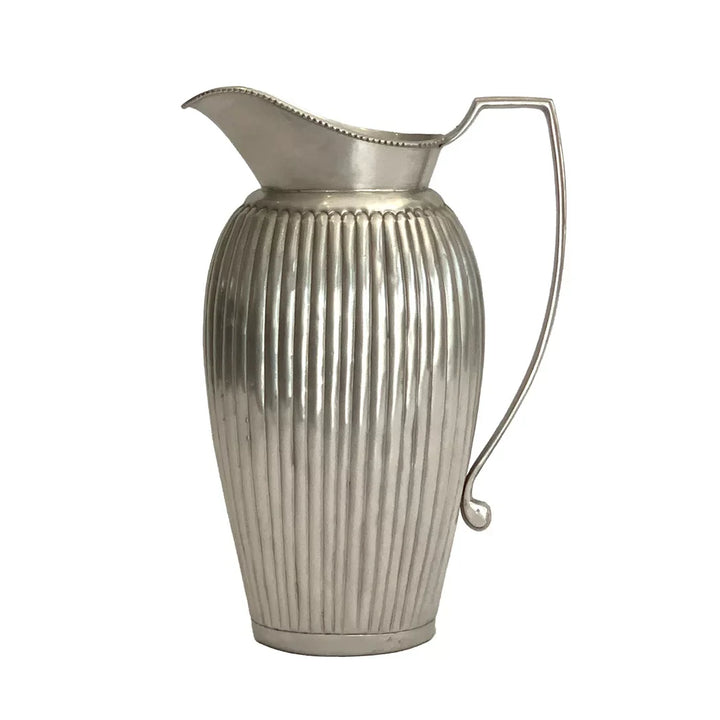 Jug - Silver Lines Beaded - Pewter