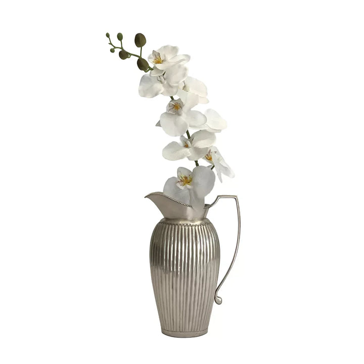 Jug - Silver Lines Beaded - Pewter