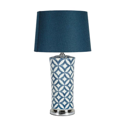 Lamp - Ceramic Blue Moroccan - Ceramic