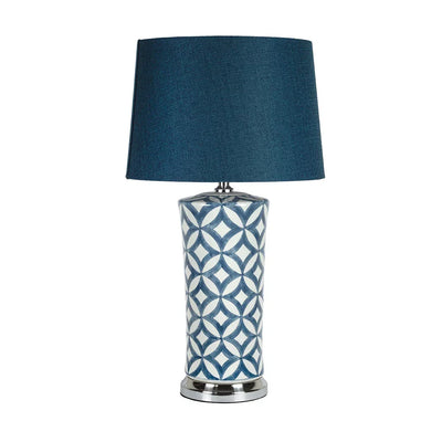 Lamp - Ceramic Blue Moroccan - Ceramic