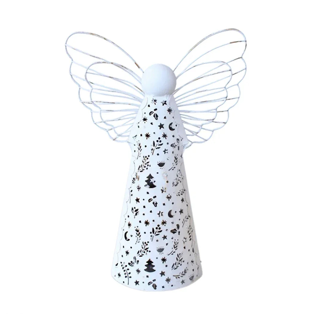Lamp - White Metal Angel - Lighting