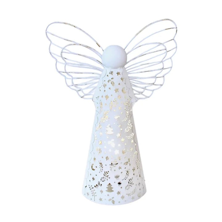 Lamp - White Metal Angel - Lighting