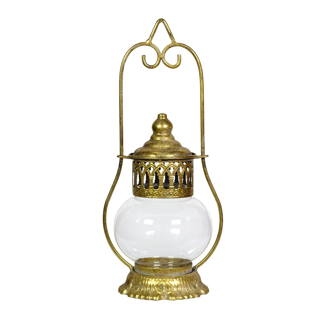 Lantern - Golden Ball Glass 34cm - Iron
