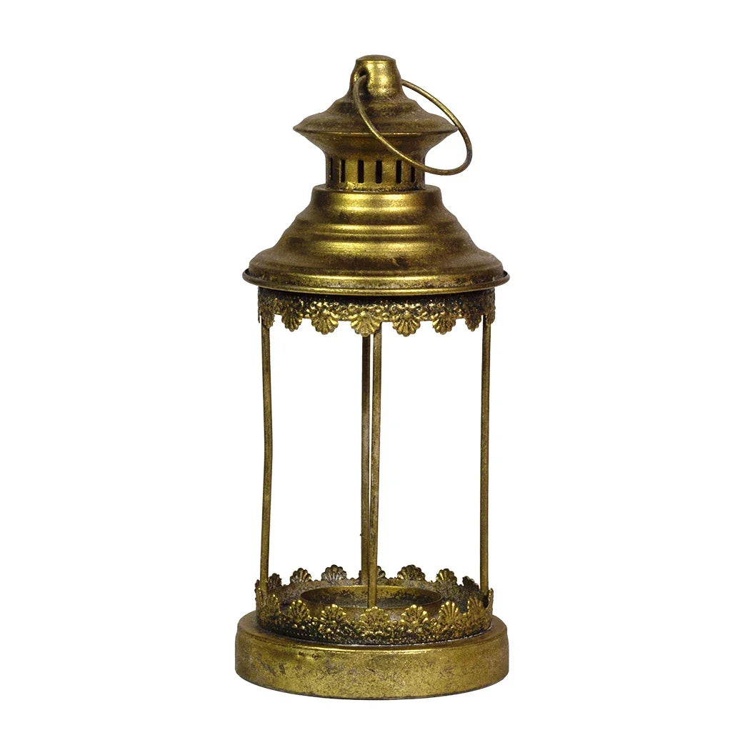 Lantern - Golden Glassless 28cm - Iron