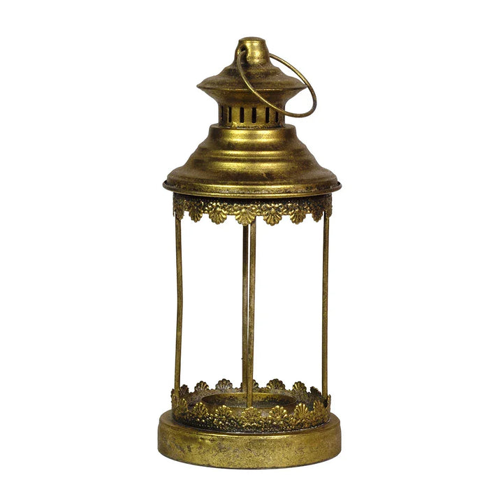 Lantern - Golden Glassless 28cm - Iron