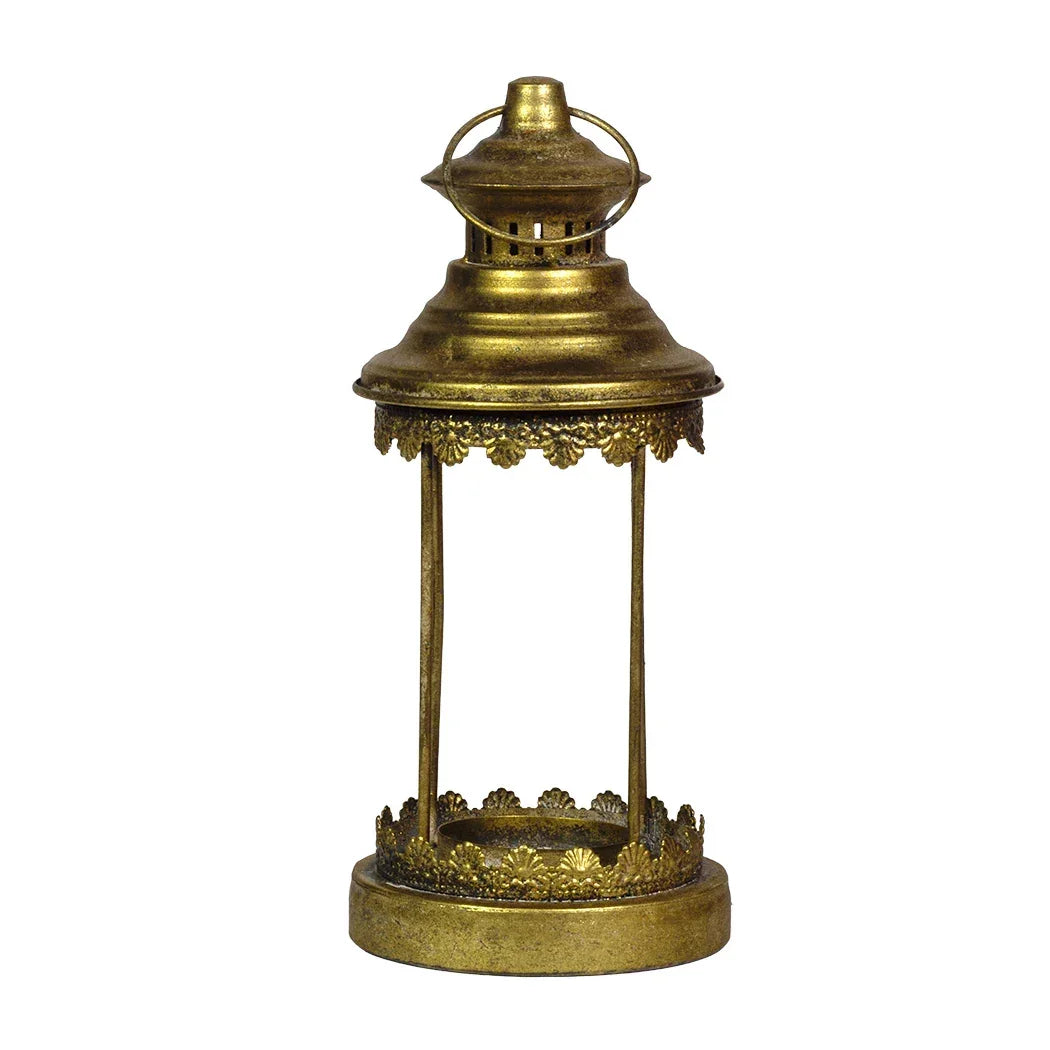 Lantern - Golden Glassless 28cm - Iron