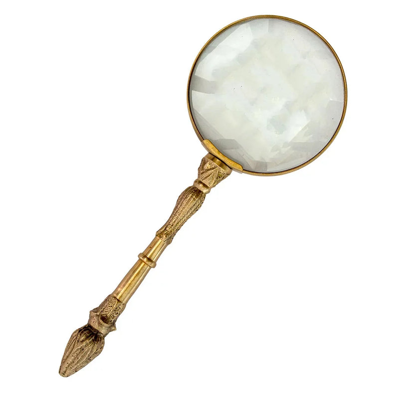 Magnifying Glass - Brass Antique - Pewter