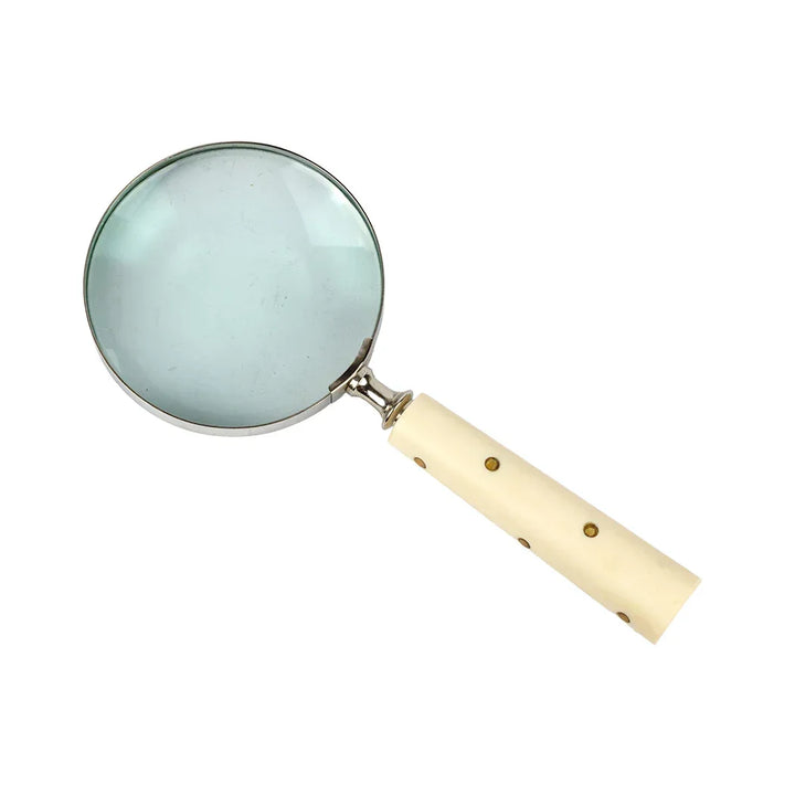 Magnifying Glass - Golden Dots - Pewter